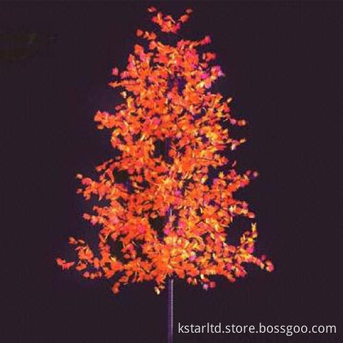 LED Tree Light with Maple Leaf, 2 Meters High, 768pcs LED, Waterproof for Outdoor Use